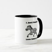 Mug Drôle Zebra Mug, Cadeau amoureux des animaux, Mign (Devant droit)