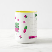 Mug Drôle Zombie Antidote Shhh... (Centre)
