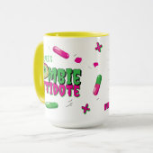 Mug Drôle Zombie Antidote Shhh... (Devant gauche)