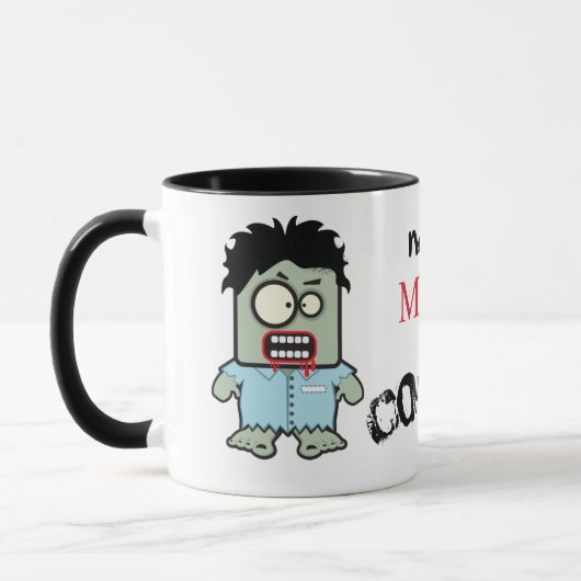 Mug Drôle Zombie café (Gauche)