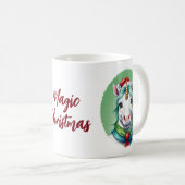 Mug Drôles d'animaux pour Noël - Licorne 1 (Devant droit)