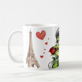 Mug drôles de grenouille romantique pour la journée de (Gauche)