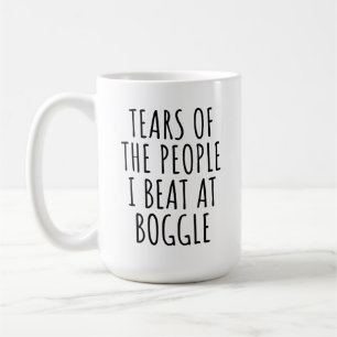 Mug Drôles de larmes de gens que j'ai battus à Boggle