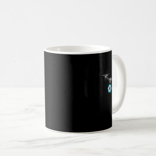 Mug Drone sur drone RC pour pilote UAS d'aéronef RC (Devant droit)