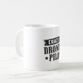 Mug Drones pilotes Quadcopter drones FPV Drôle cadeau (Devant gauche)