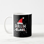 Mug Drum Claus Santa Christmas Drummer Long Sleeve  (Gauche)