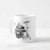 Mug Drummer Cat of the Atomic Nyanckos (Devant gauche)