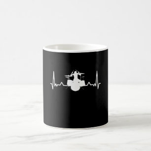 Mug Drummer Drumming Hearbeat Drôle Drôle Cadeau
