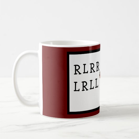 Mug Drummer Drumstick Paradiddle RLRR Snare Drumming (Gauche)