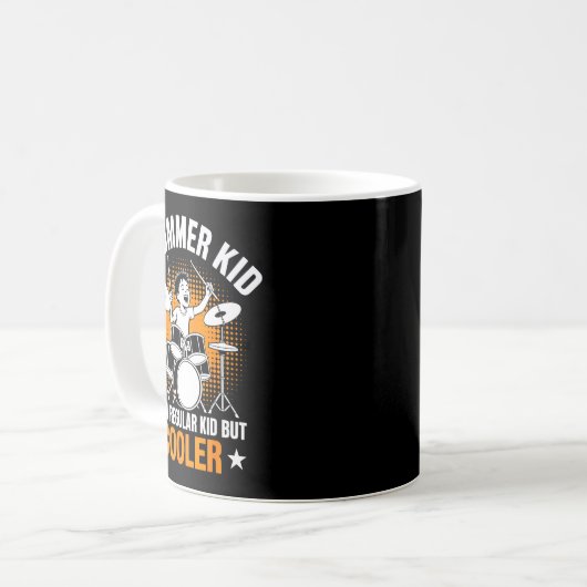 Mug Drumset Drums Lover Percussionist Drummer Kid Drum (Devant gauche)
