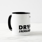Mug Dry january, pas d'alcool pendant un mois (Devant gauche)