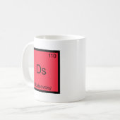 Mug Ds - Dostoïevski Élément de Chimie Drôle Symbole T (Devant gauche)