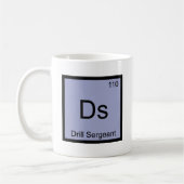 Mug Ds - Sergent d'Exercice Chimie Élément Symbole Tee (Gauche)