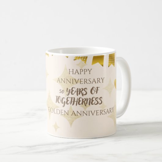 Mug du 50e Anniversaire – 50 Ans de Vie Commune Gi (Devant droit)