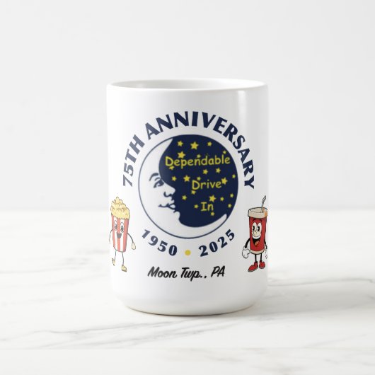 Mug du 75e anniversaire de Dependable Drive In (Centre)