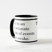 Mug Dû à des événements malheureux cadeau pour Papa Cu (Devant gauche)