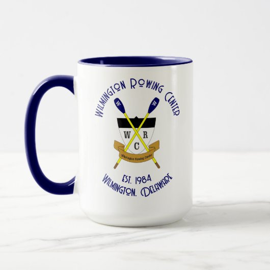 Mug du centre d'aviron Wilmington - Options multip (Gauche)