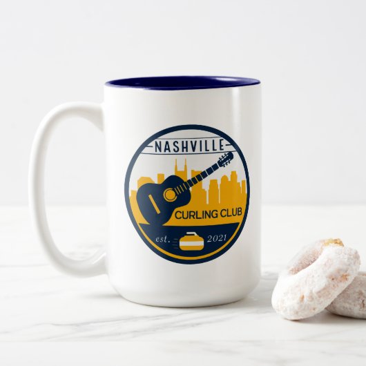Mug du club de curling de Nashville (Avec donut)