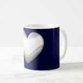 Mug du coeur blanc (Devant droit)