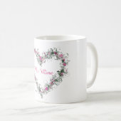 Mug du coeur floral (Devant droit)