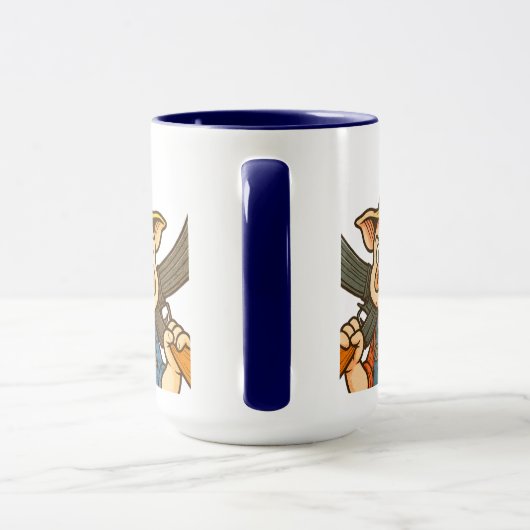 Mug du comité d'élevage de cochons pour les membre (Poignée)