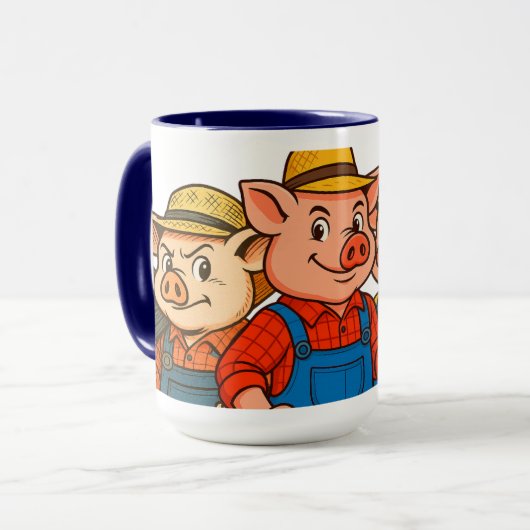 Mug du comité d'élevage de cochons pour les membre (Devant gauche)