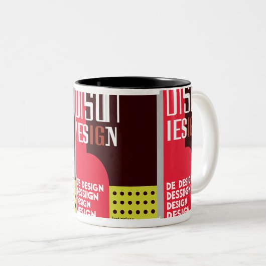 Mug du concepteur graphique gras (Devant droit)