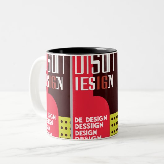 Mug du concepteur graphique gras (Devant gauche)