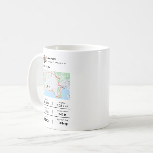 Mug du coureur d'activité (Devant gauche)