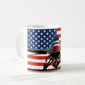 Mug du drapeau américain F-16 (Devant gauche)
