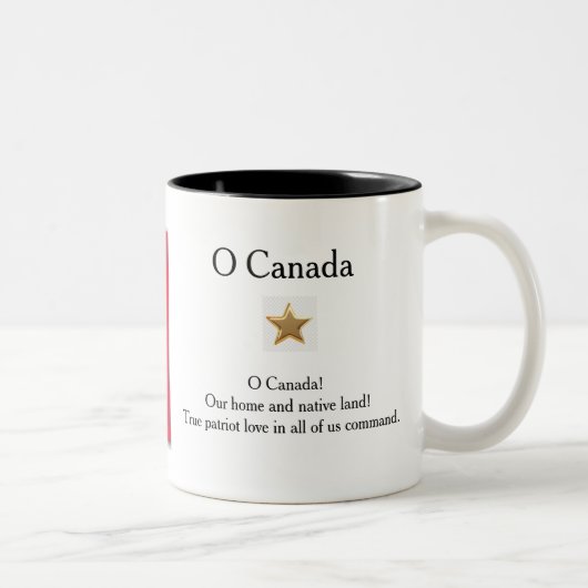 Mug du drapeau canadien (Droit)