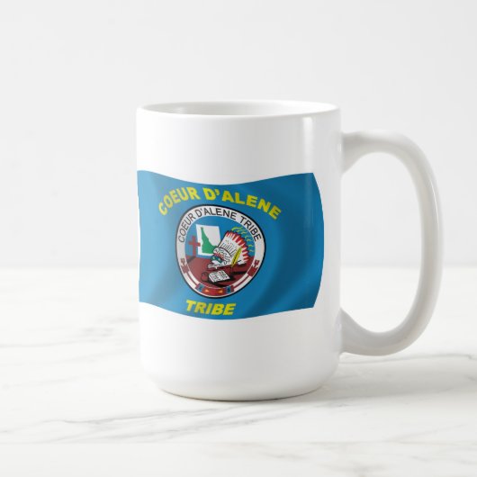 Mug du drapeau de Coeur d'Alene (Droite)