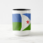 Mug du drapeau de Djibouti (Centre)