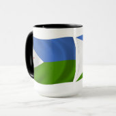 Mug du drapeau de Djibouti (Devant gauche)