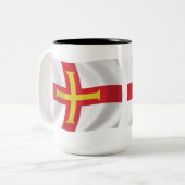 Mug du drapeau de Guernesey (Devant gauche)
