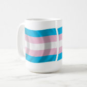 Mug du drapeau de la fierté transgenre (Devant gauche)