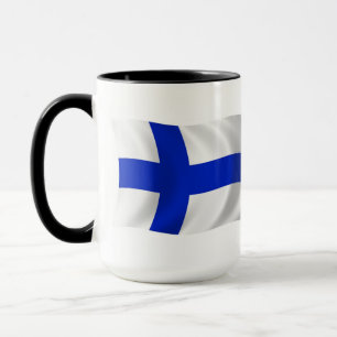 Mug du drapeau de la Finlande