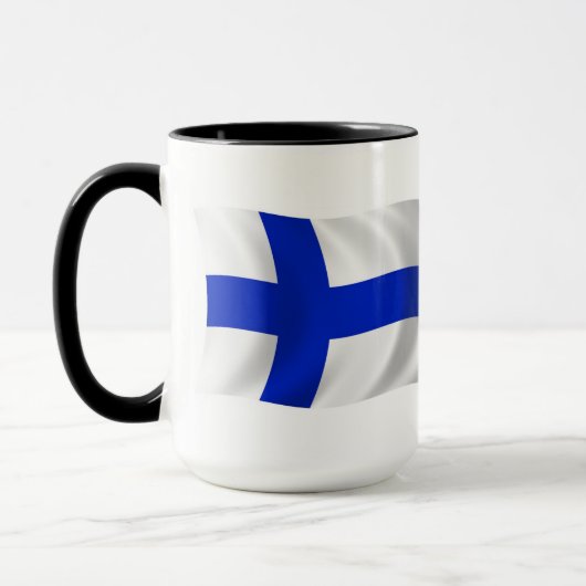 Mug du drapeau de la Finlande (Gauche)