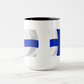 Mug du drapeau de la Finlande (Centre)