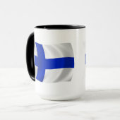 Mug du drapeau de la Finlande (Devant gauche)
