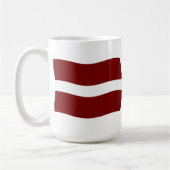 Mug du drapeau de la Lettonie (Gauche)