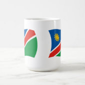 Mug du drapeau de la Namibie (Centre)
