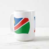 Mug du drapeau de la Namibie (Devant gauche)