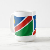 Mug du drapeau de la Namibie (Devant gauche)