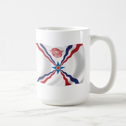Mug du drapeau de la nation assyrienne (Droite)