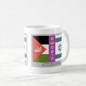 Mug du drapeau de la paix du Messie (Devant droit)
