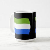 Mug du drapeau de la Sierra Leone (Devant gauche)