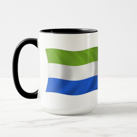 Mug du drapeau de la Sierra Leone (Gauche)