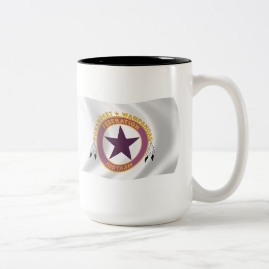 Mug du drapeau de la tribu Wampanoag (Droit)