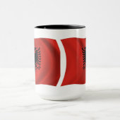 Mug du drapeau de l'Albanie (Centre)